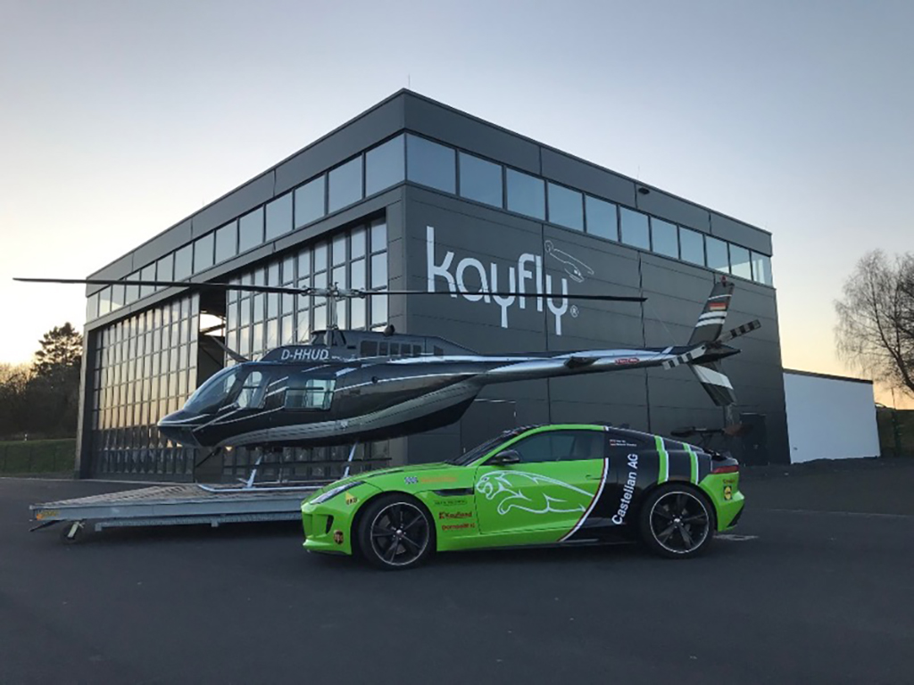 Jaguar F-Type GT3 & Hubschrauber